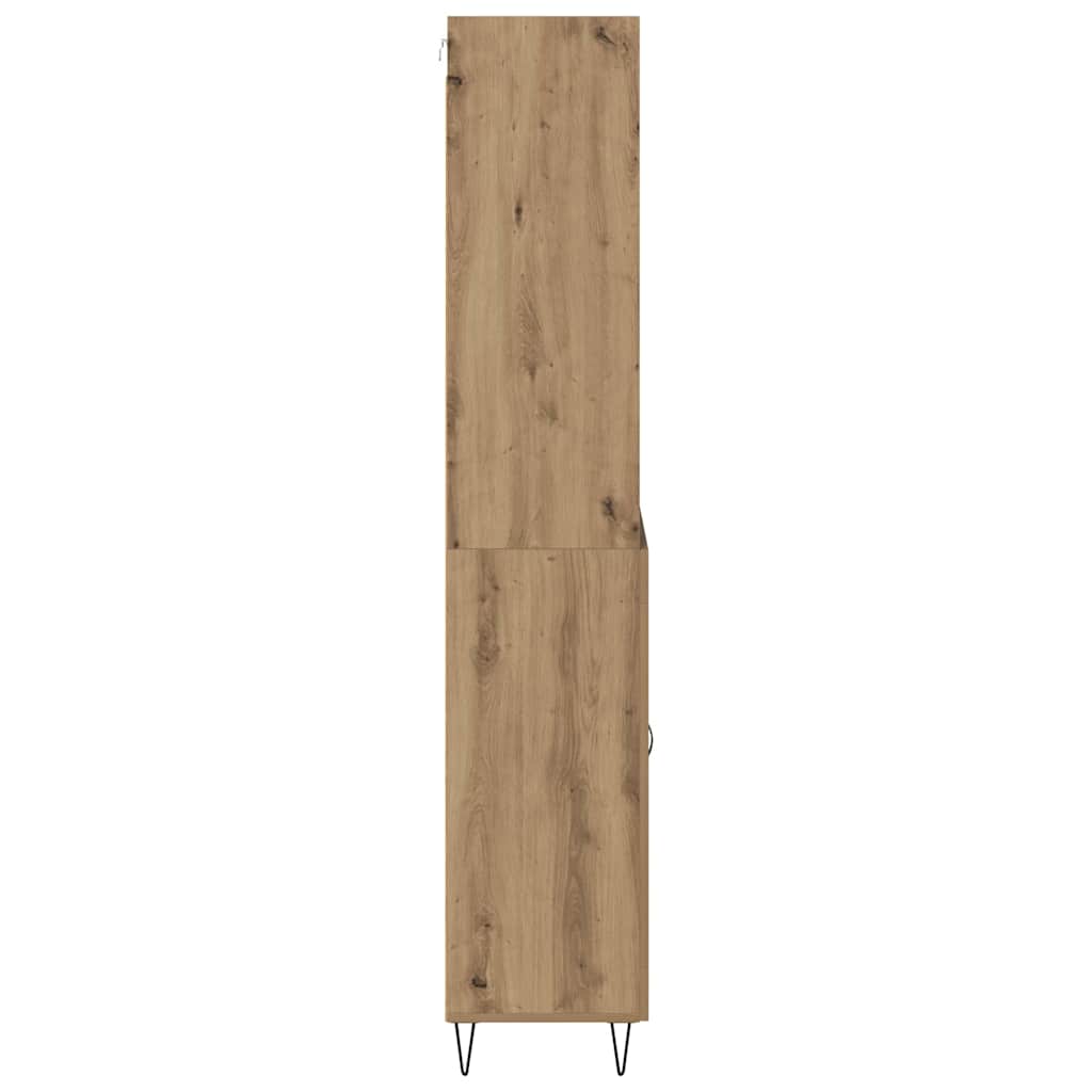 Bufet Stejar Artizanal 69,5 x 32,5 x 180 cm Lemn compozit — imaginea 10