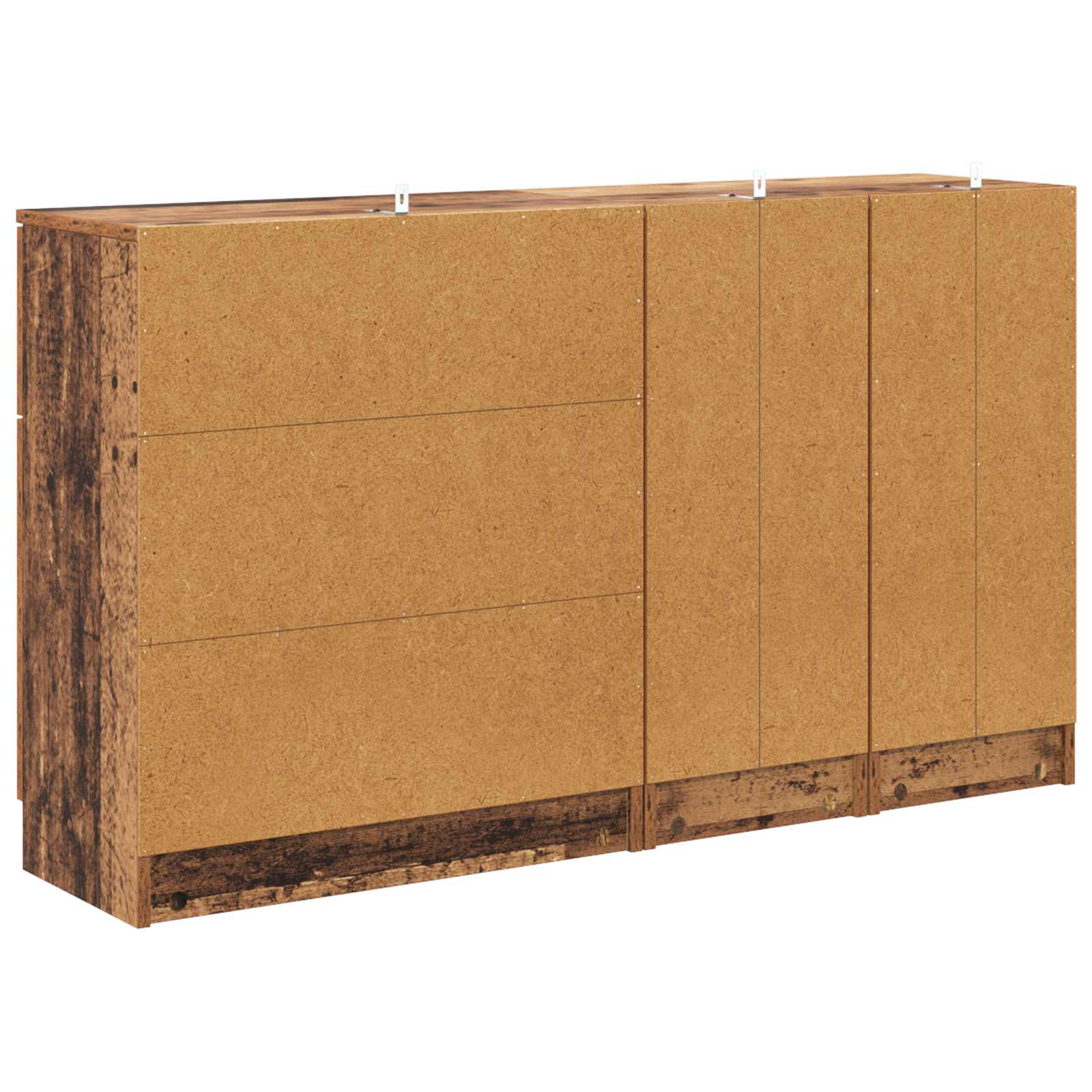 Bufet cu sertar 3 pcs Lemn Vechi Lemn compozit — imaginea 10