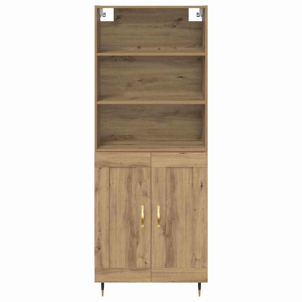 Bufet Stejar Artizanal 69,5 x 34 x 180 cm Lemn compozit — imaginea 9