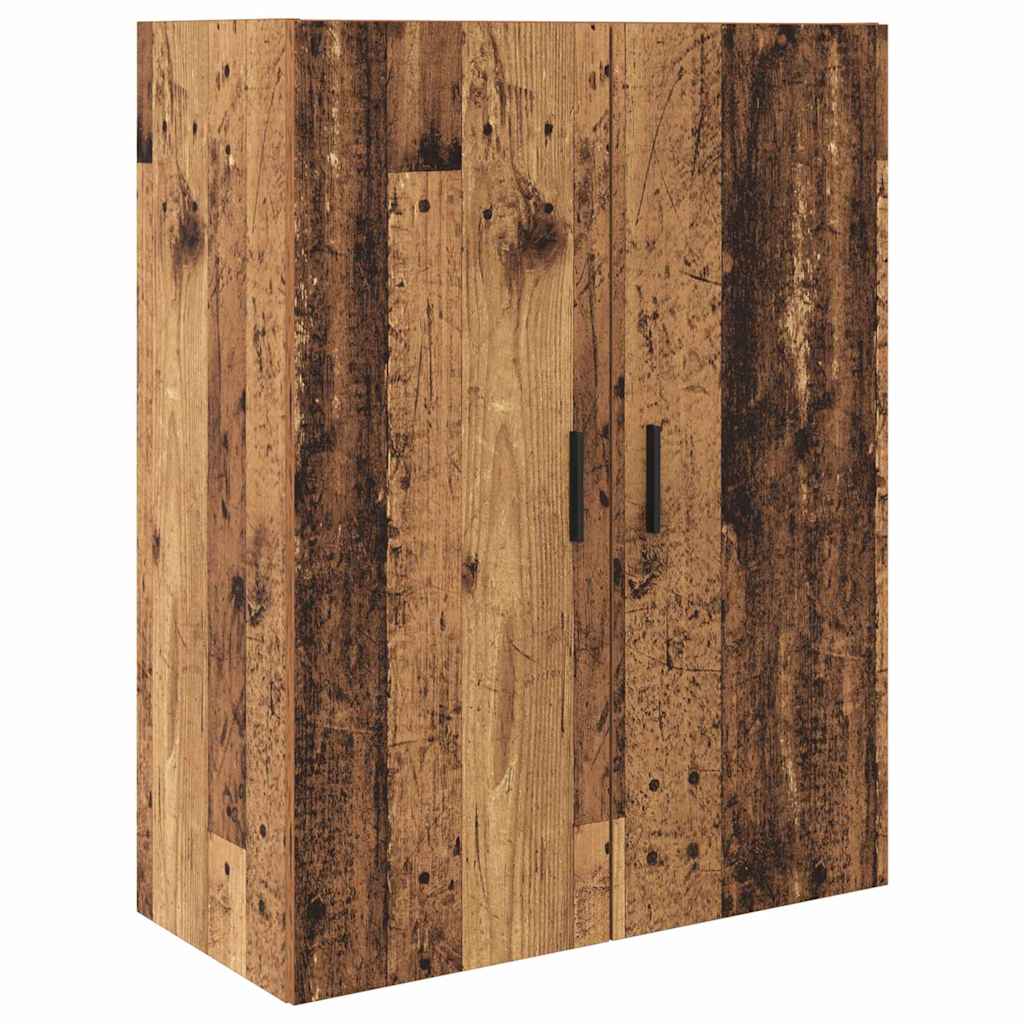 Bufet Lemn Vechi 69,5 x 34 x 180 cm Lemn Stratificat si Sticla — imaginea 8