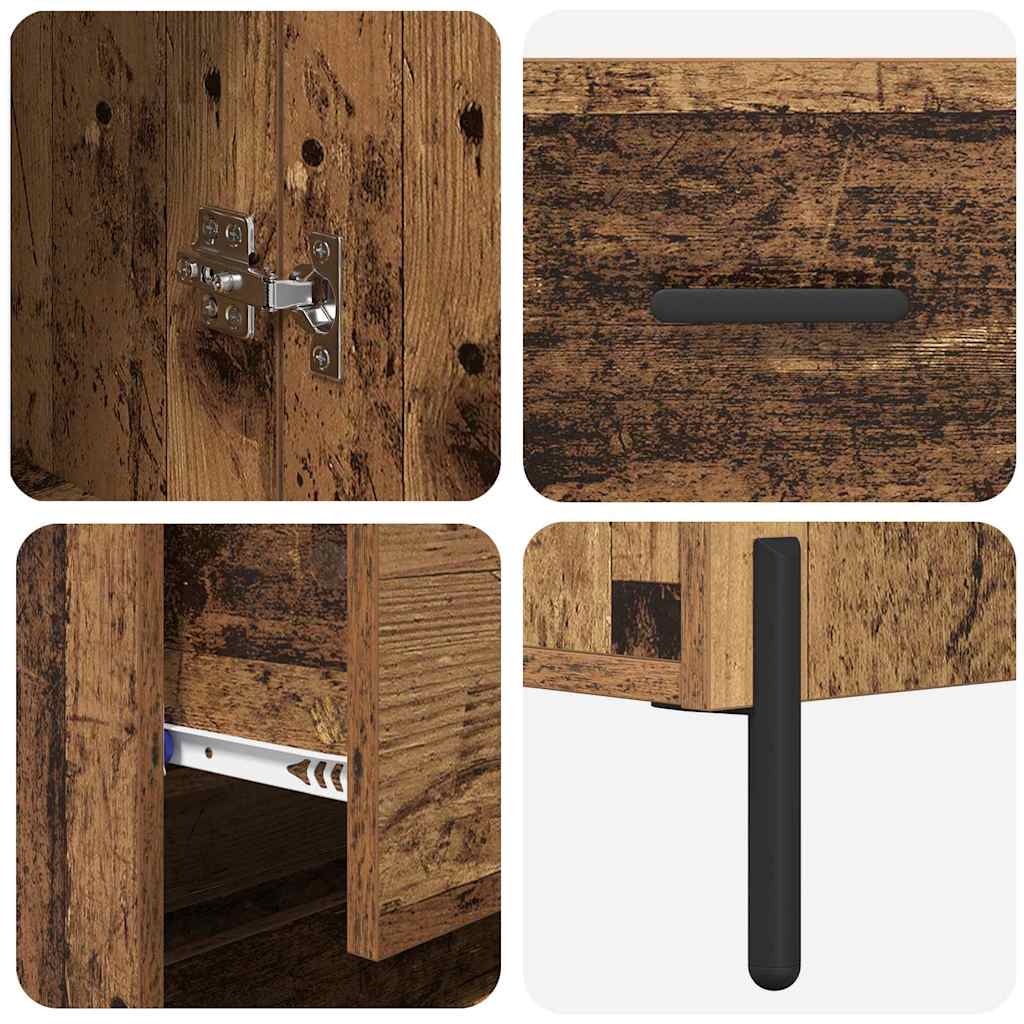 Bufet cu sertar Lemn Vechi 69,5 x 32,5 x 180 cm Lemn compozit — imaginea 12