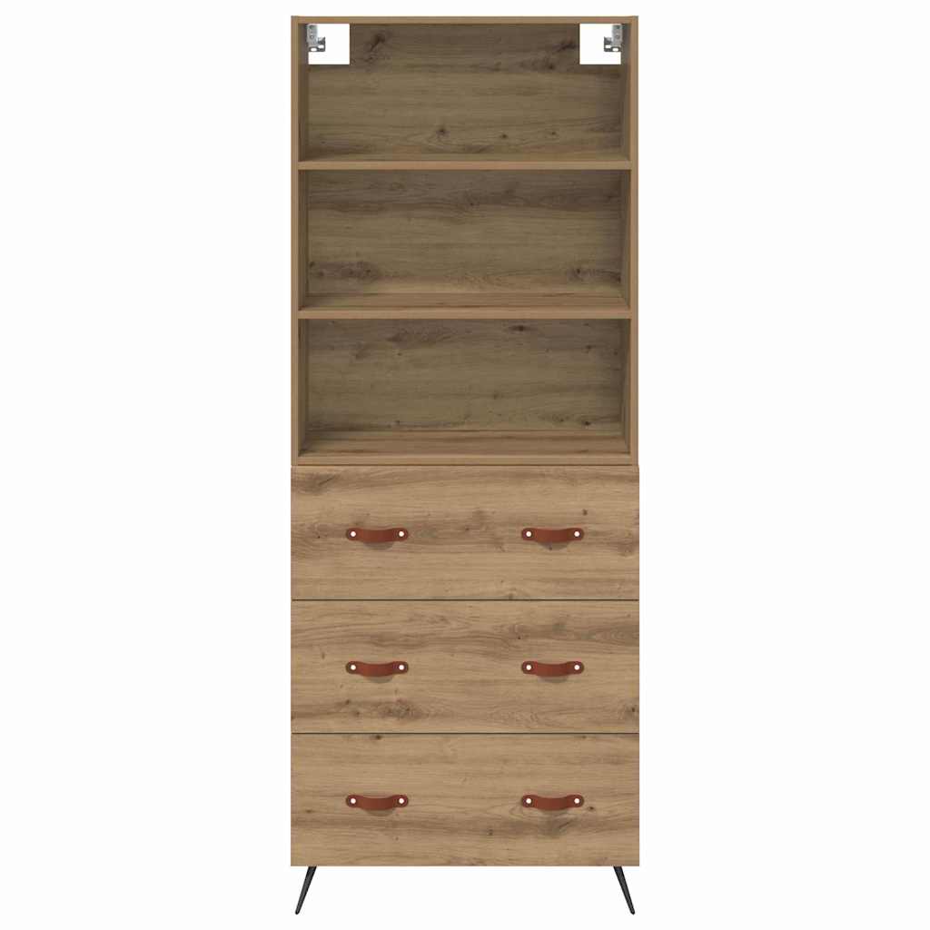 Bufet Stejar Artizanal 69,5 x 34 x 180 cm Lemn compozit — imaginea 9
