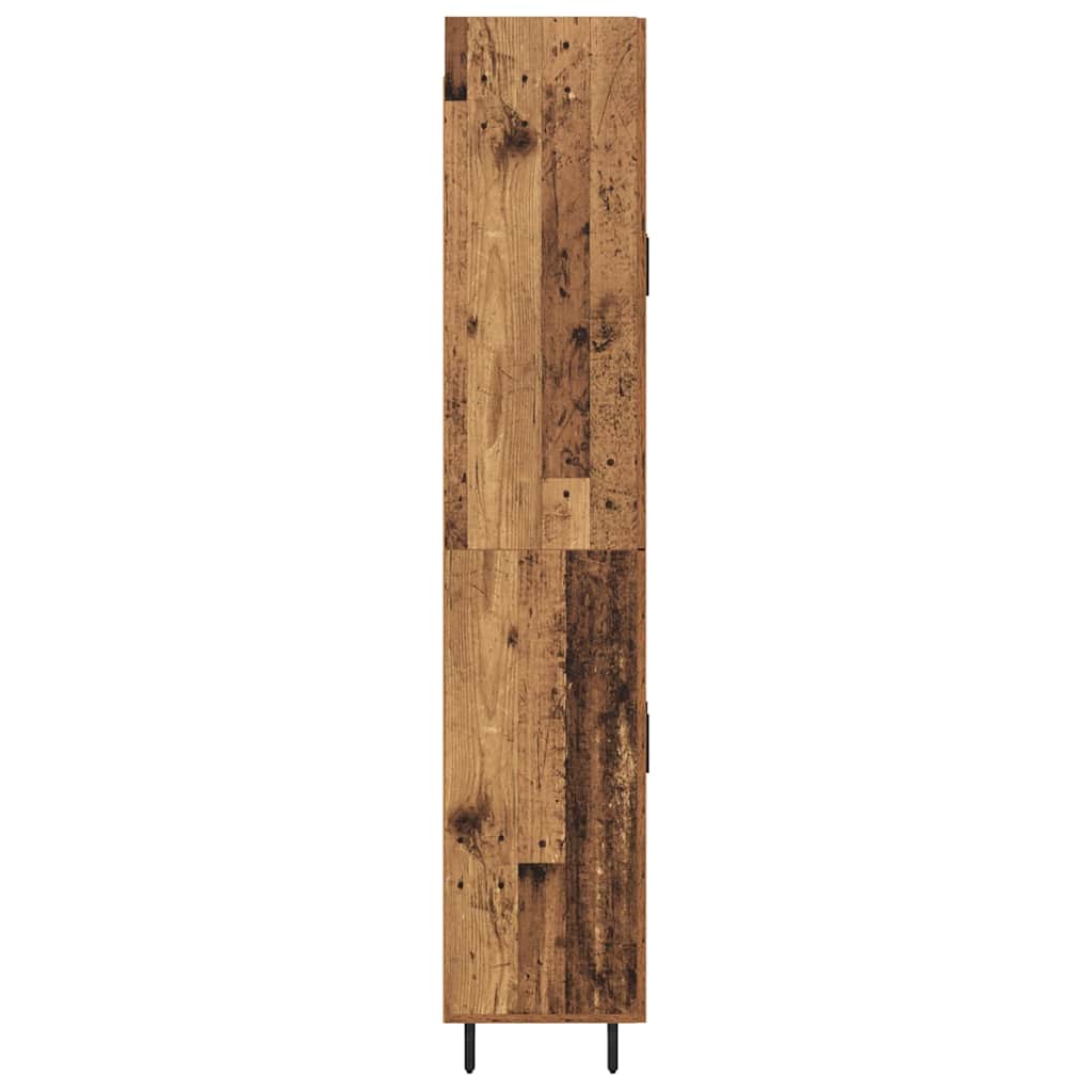 Bufet Lemn Vechi 69,5 x 34 x 180 cm Lemn Stratificat si Sticla — imaginea 10