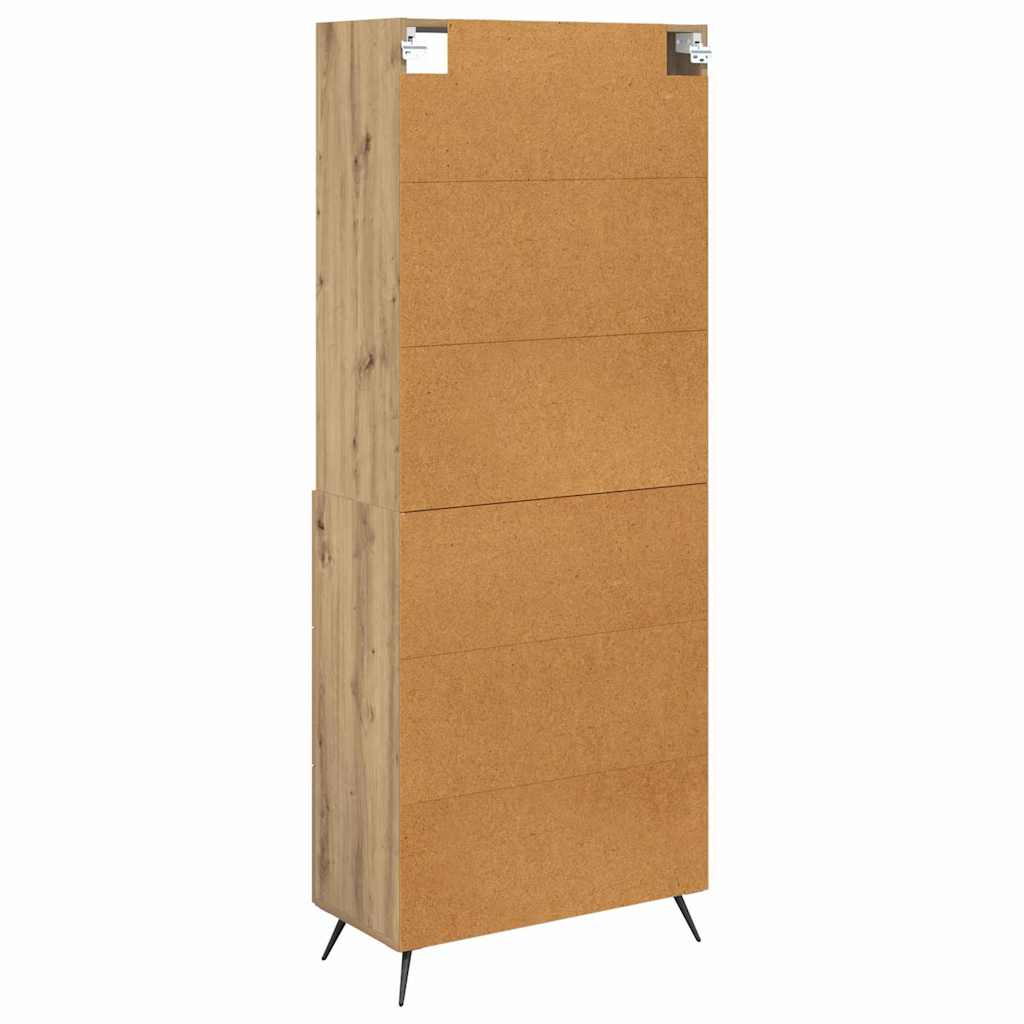 Bufet Stejar Artizanal 69,5 x 34 x 180 cm Lemn compozit — imaginea 11