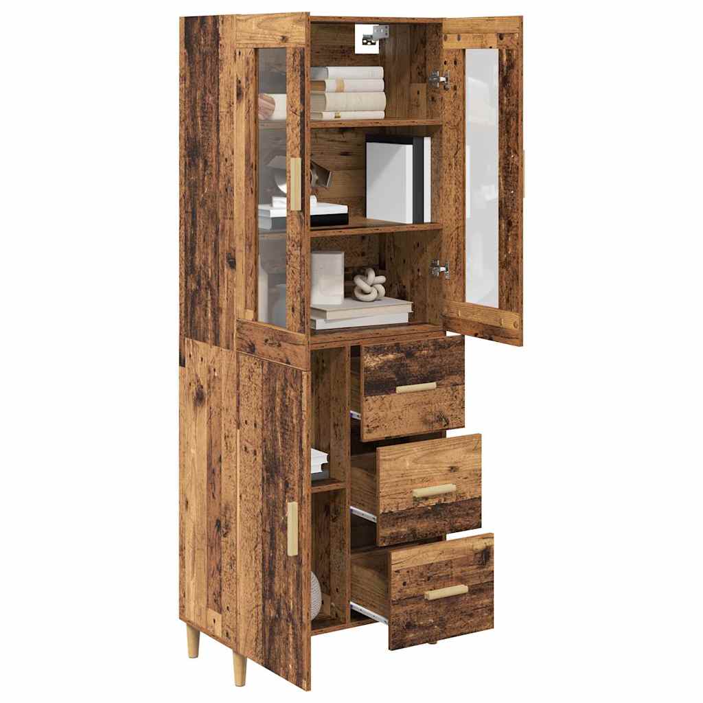 Bufet cu sertar Lemn Vechi 69,5 x 34 x 180 cm Lemn compozit — imaginea 4