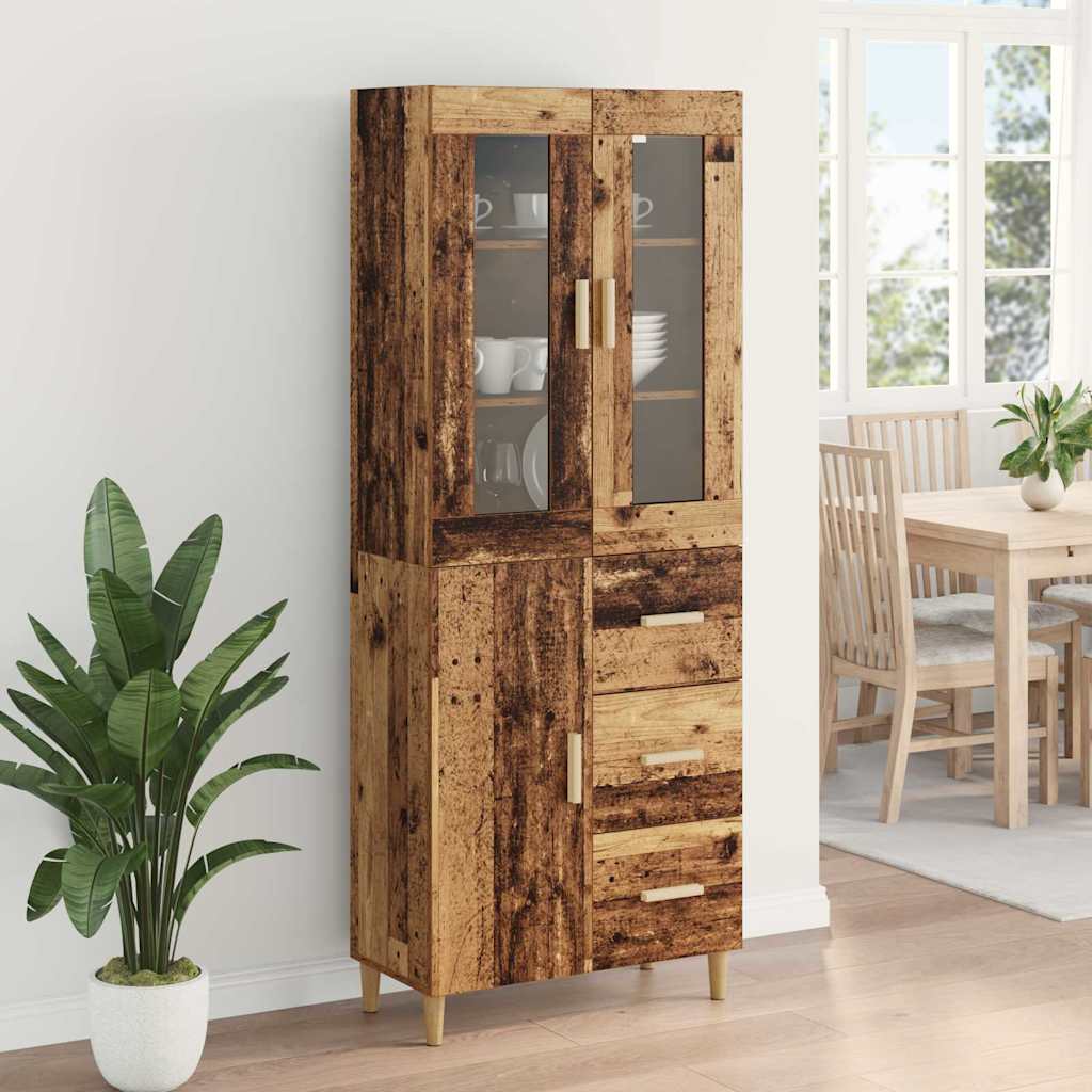 Bufet cu sertar Lemn Vechi 69,5 x 34 x 180 cm Lemn compozit — imaginea 5