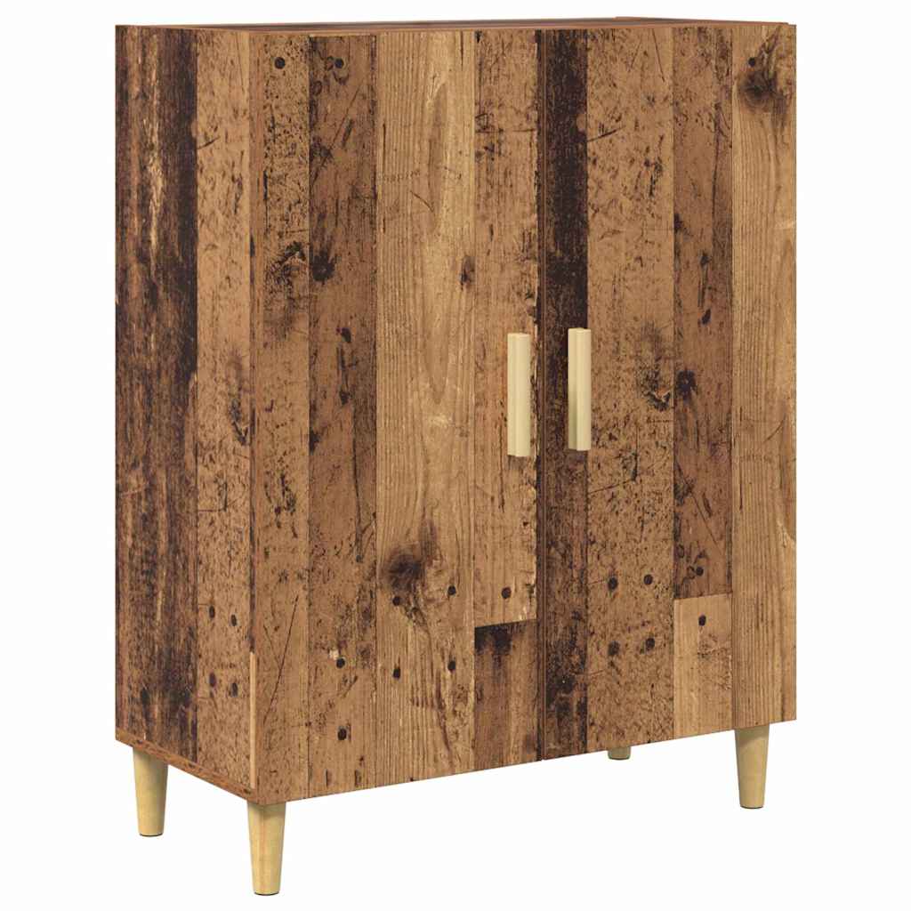 Bufet Lemn Vechi 69,5 x 34 x 180 cm Lemn Stratificat si Sticla — imaginea 7