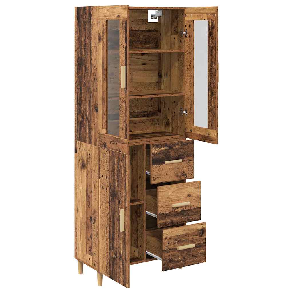 Bufet cu sertar Lemn Vechi 69,5 x 34 x 180 cm Lemn compozit — imaginea 6