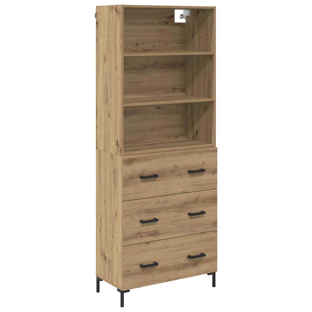 Bufet Stejar Artizanal 69,5 x 32,5 x 180 cm Lemn compozit