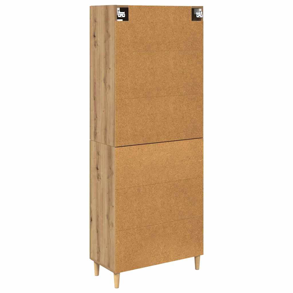 Bufet Stejar Artizanal 69,5 x 34 x 180 cm Lemn compozit — imaginea 3