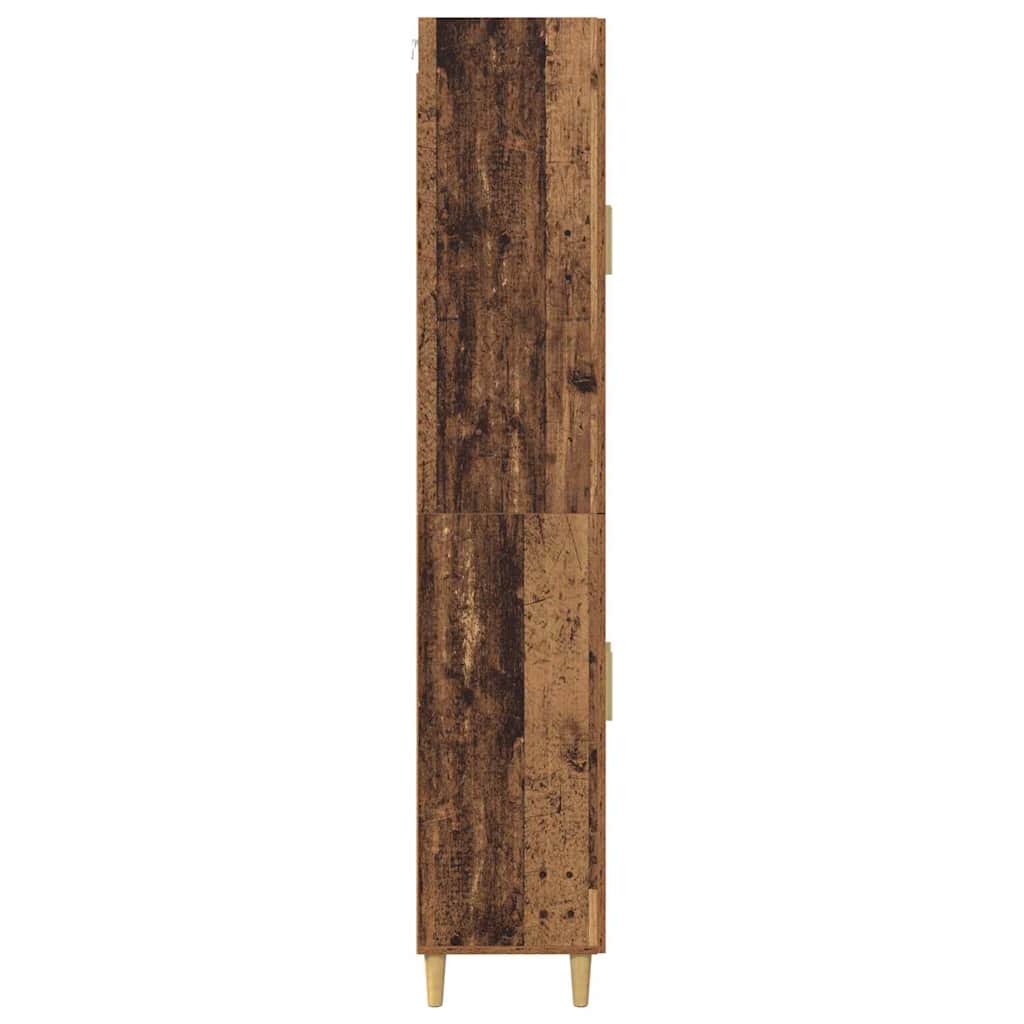 Bufet Lemn Vechi 69,5 x 34 x 180 cm Lemn Stratificat si Sticla — imaginea 10