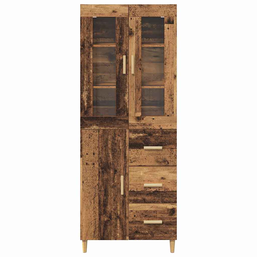 Bufet cu sertar Lemn Vechi 69,5 x 34 x 180 cm Lemn compozit — imaginea 9