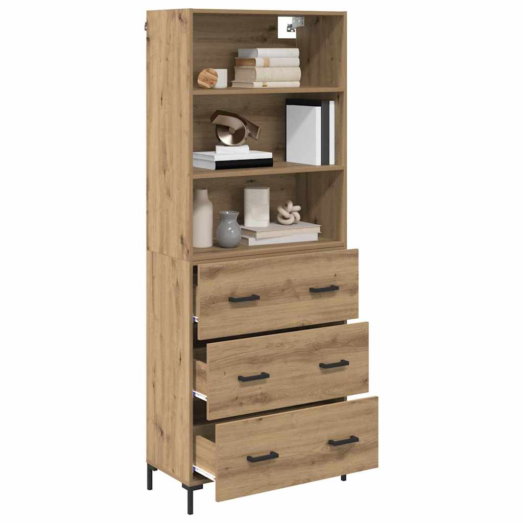 Bufet Stejar Artizanal 69,5 x 32,5 x 180 cm Lemn compozit — imaginea 4
