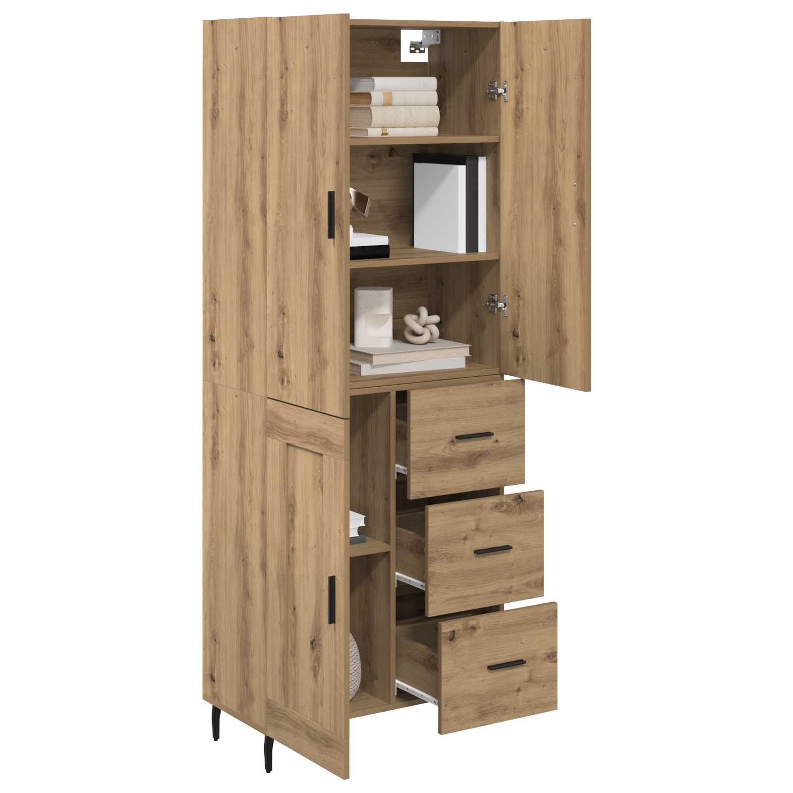 Bufet cu sertar Stejar Artizanal 69,5 x 34 x 180 cm — imaginea 3