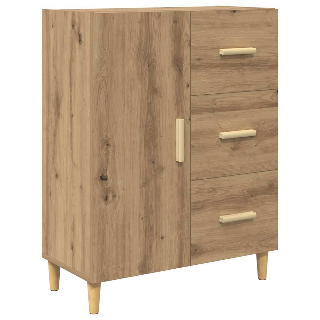 Bufet Stejar Artizanal 69,5 x 34 x 180 cm Lemn compozit — imaginea 7