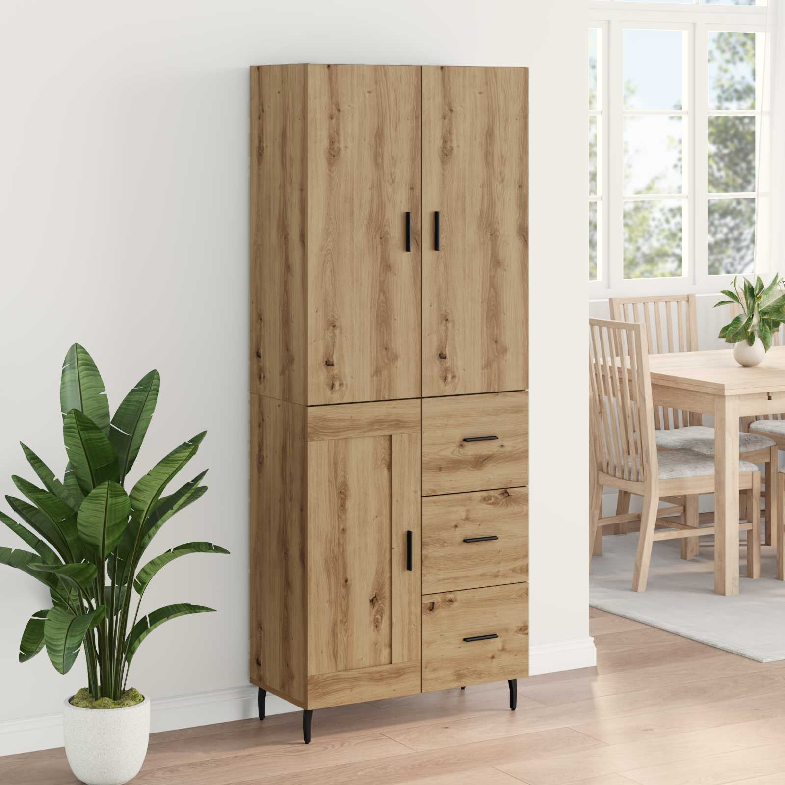 Bufet cu sertar Stejar Artizanal 69,5 x 34 x 180 cm — imaginea 4