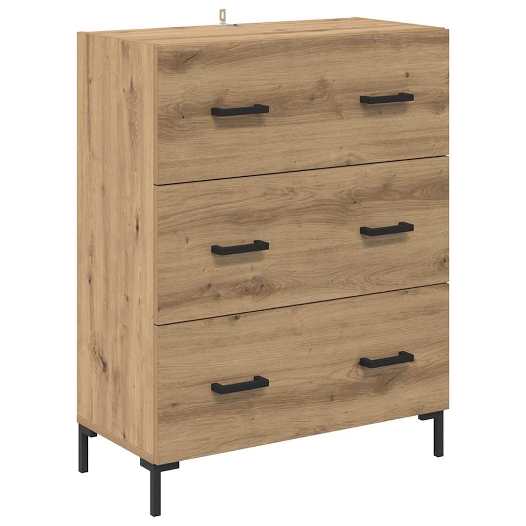 Bufet Stejar Artizanal 69,5 x 32,5 x 180 cm Lemn compozit — imaginea 7