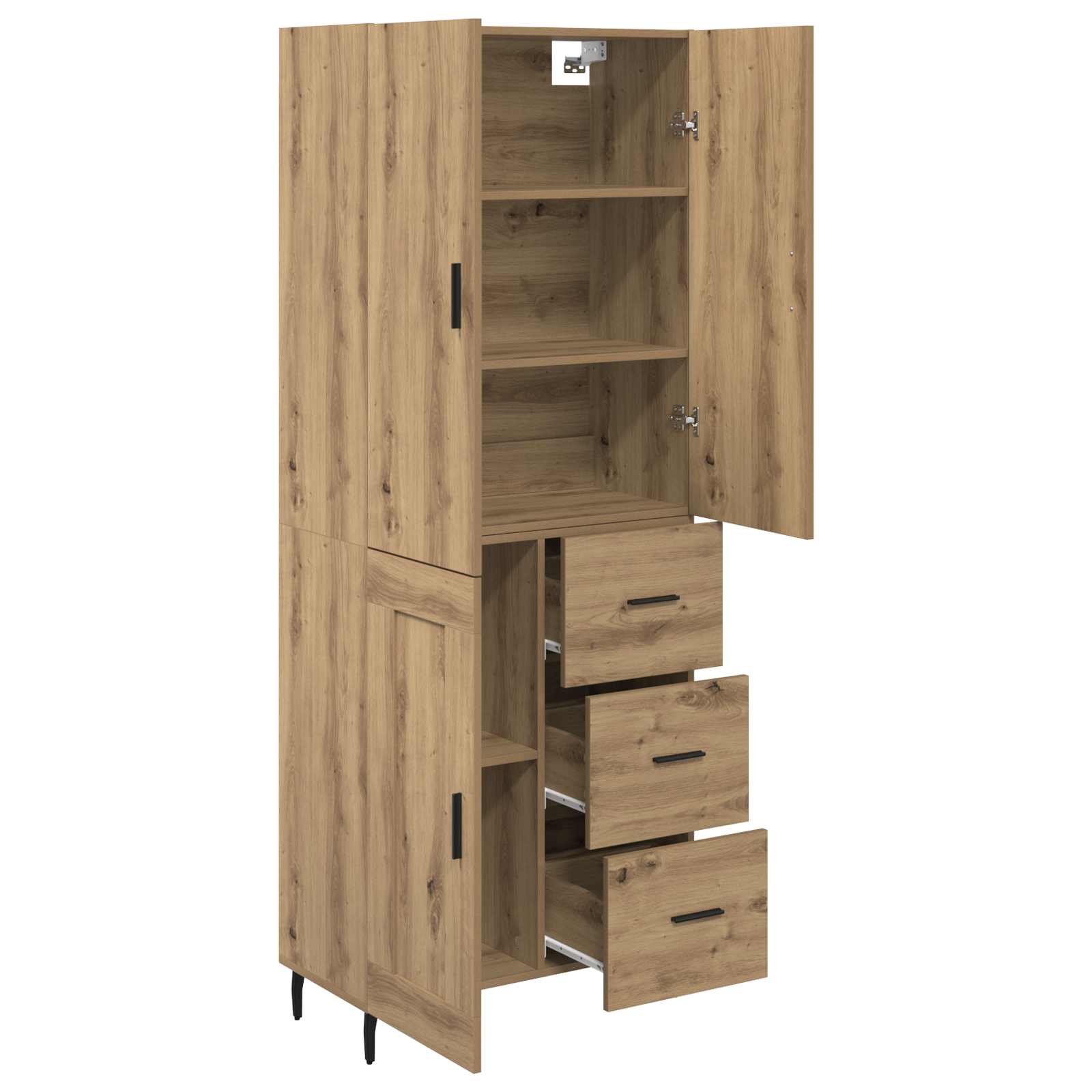 Bufet cu sertar Stejar Artizanal 69,5 x 34 x 180 cm — imaginea 5