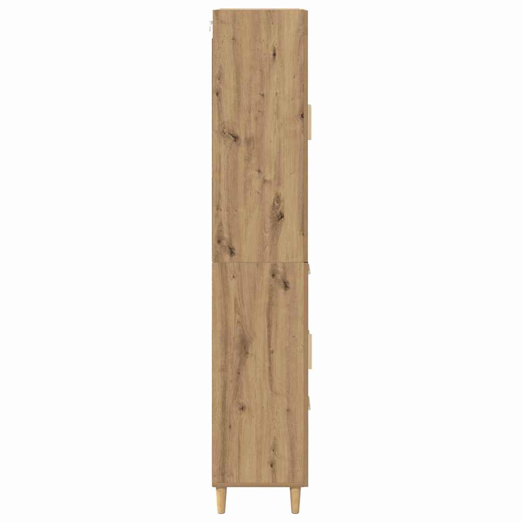 Bufet Stejar Artizanal 69,5 x 34 x 180 cm Lemn compozit — imaginea 10