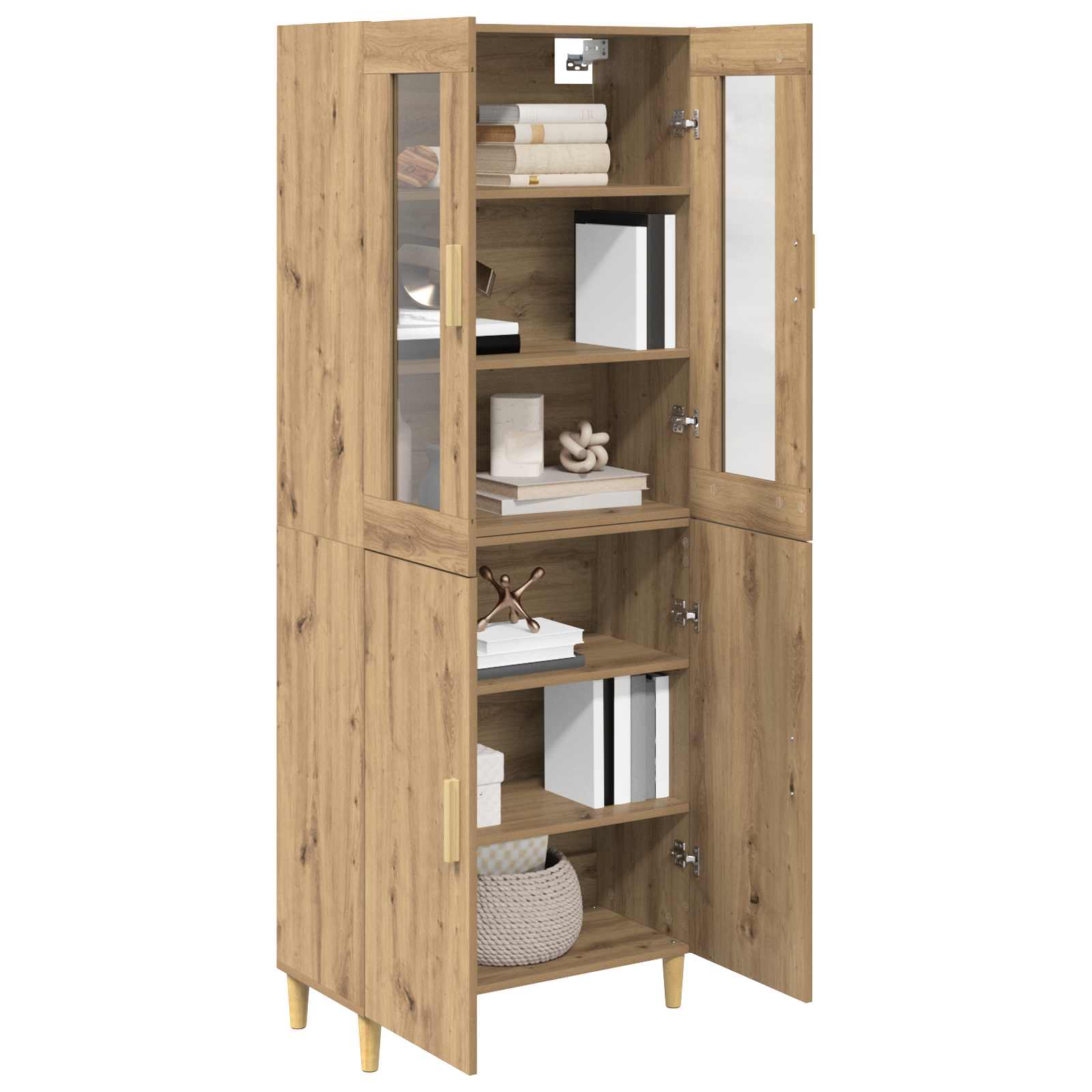 Bufet Stejar Artizanal 69,5 x 34 x 180 cm — imaginea 3