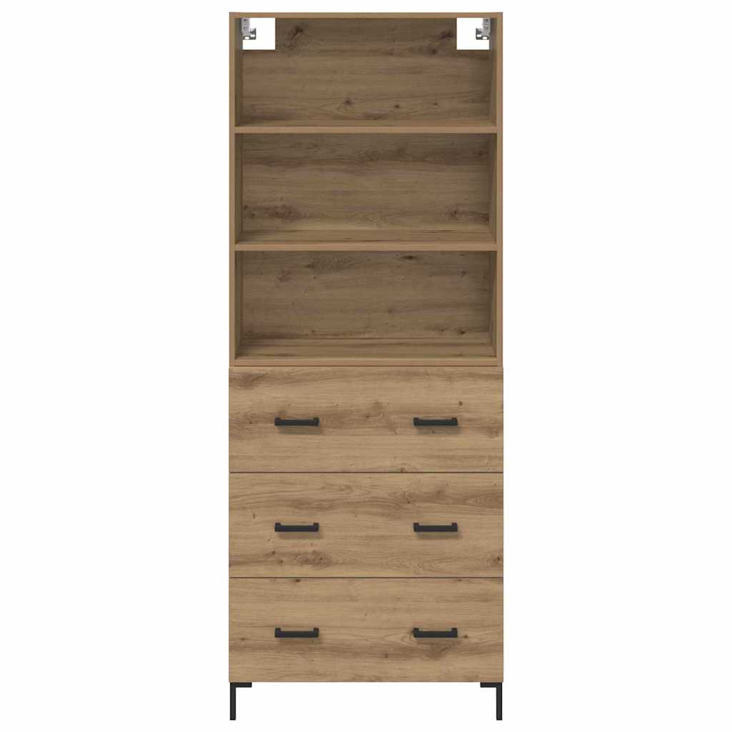 Bufet Stejar Artizanal 69,5 x 32,5 x 180 cm Lemn compozit — imaginea 9