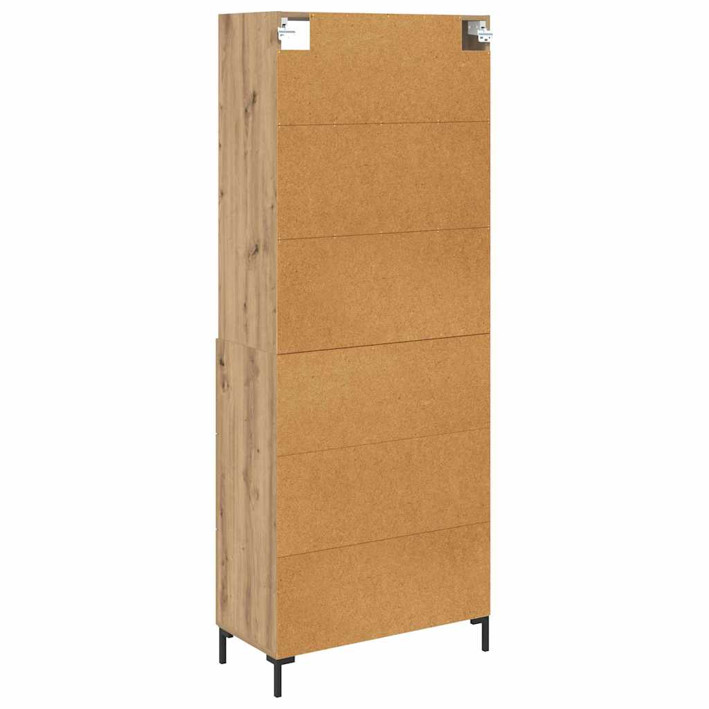 Bufet Stejar Artizanal 69,5 x 32,5 x 180 cm Lemn compozit — imaginea 11