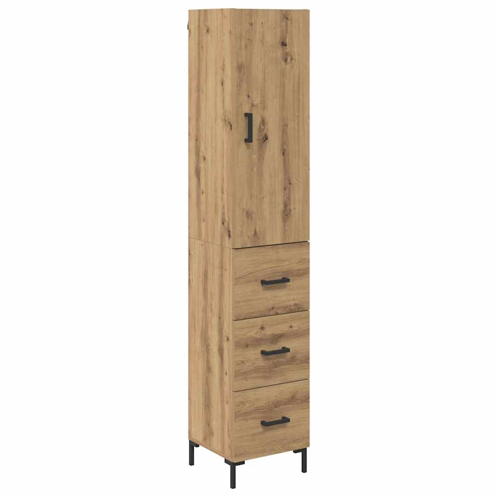 Bufet Stejar Artizanal 69,5 x 34 x 180 cm Lemn compozit