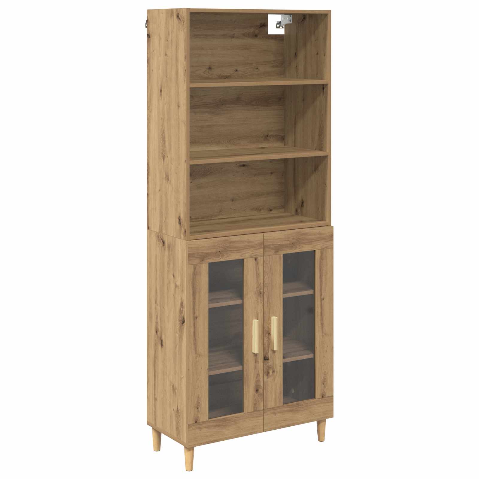 Bufet Stejar Artizanal 69,5 x 32,5 x 180 cm Lemn compozit