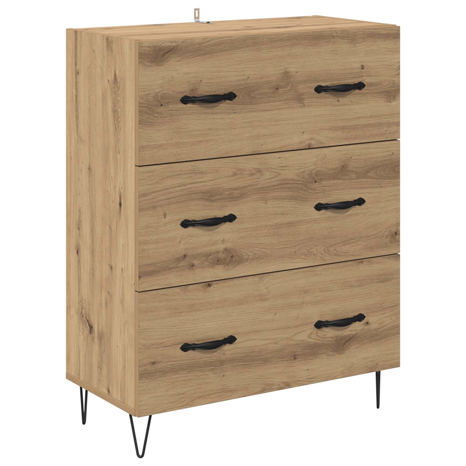 Bufet Stejar Artizanal 69,5 x 32,5 x 180 cm Lemn compozit — imaginea 6