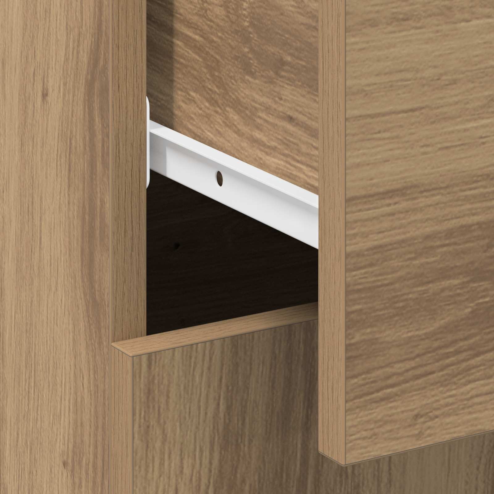 Bufet cu sertar 3 pcs Stejar Artizanal Lemn compozit — imaginea 12