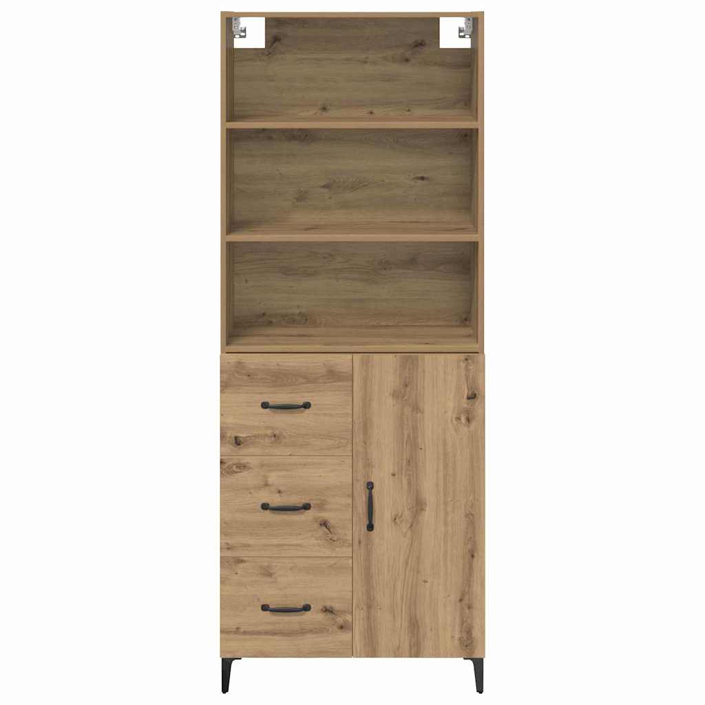 Bufet Stejar Artizanal 69,5 x 34 x 180 cm Lemn compozit — imaginea 9