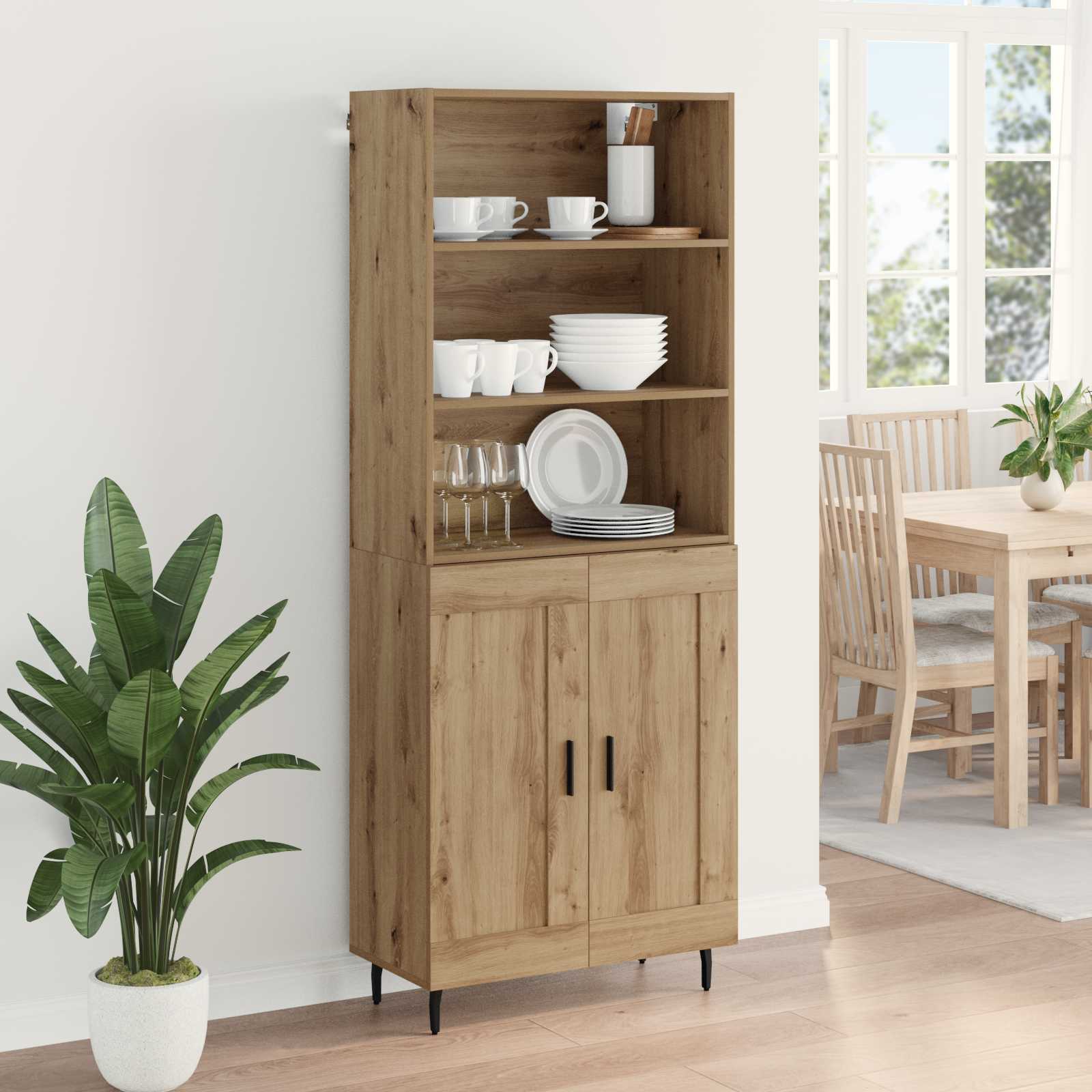 Bufet Stejar Artizanal 69,5 x 34 x 180 cm — imaginea 4
