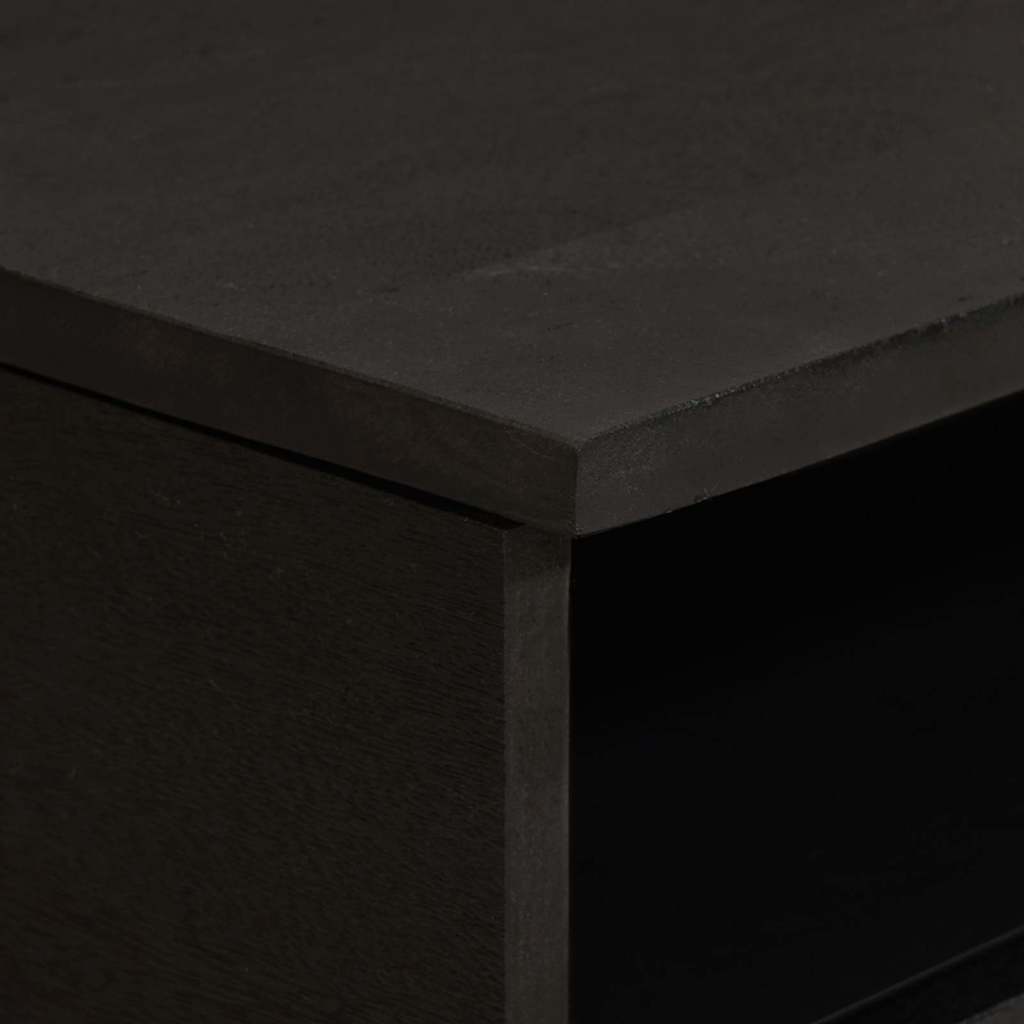Masa de cafea Negru 80 x 54 x 40 cm Lemn de mango solid — imaginea 7