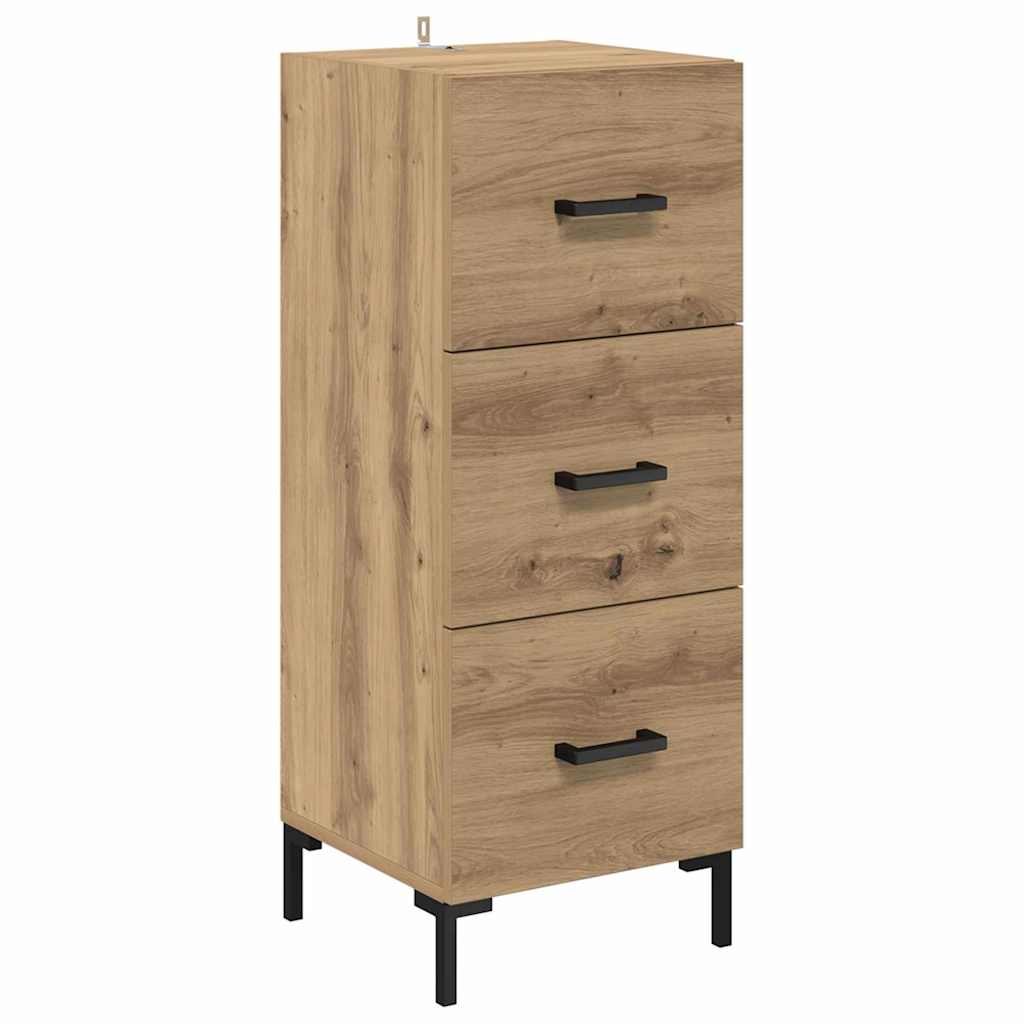 Bufet Stejar Artizanal 69,5 x 34 x 180 cm Lemn compozit — imaginea 7