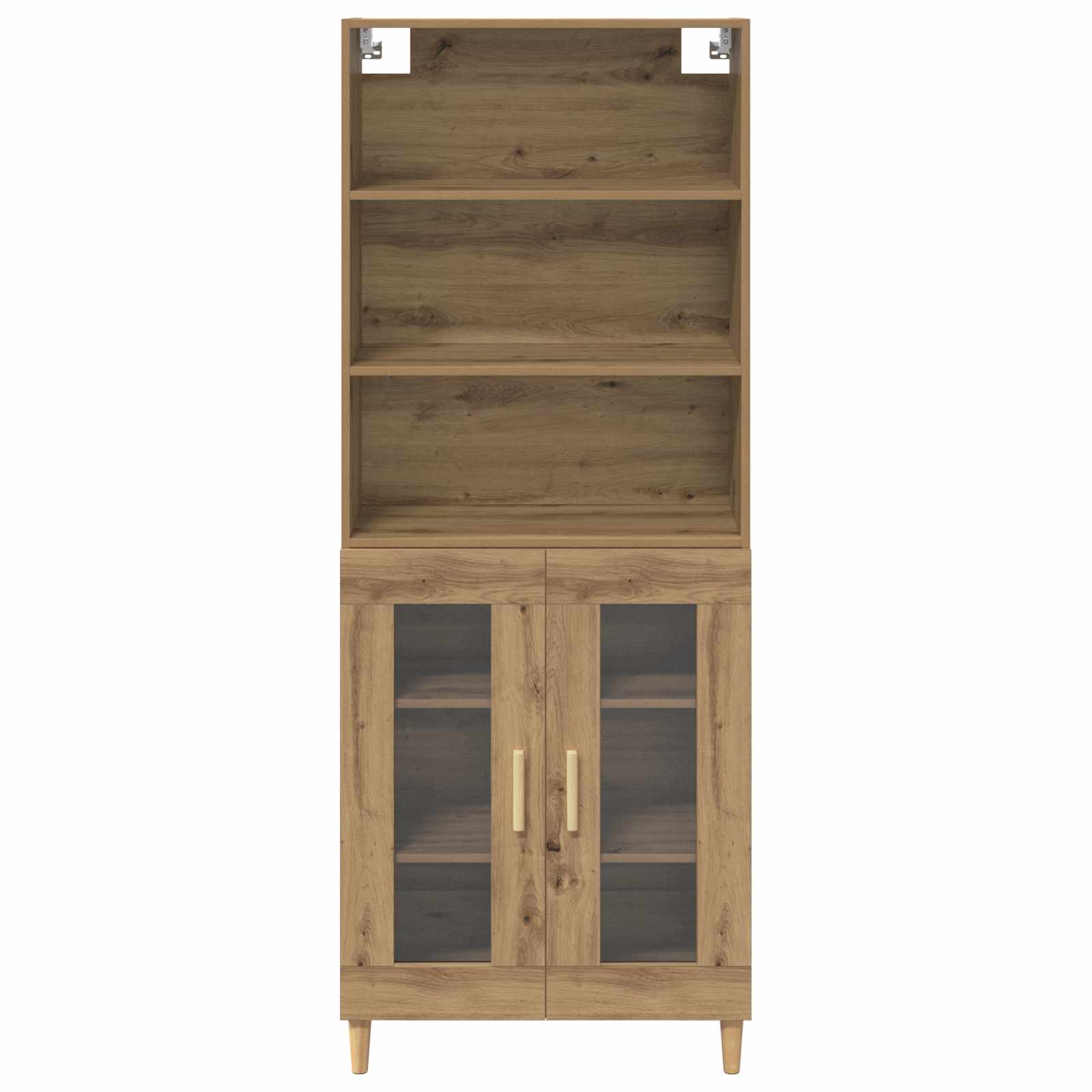 Bufet Stejar Artizanal 69,5 x 32,5 x 180 cm Lemn compozit — imaginea 8