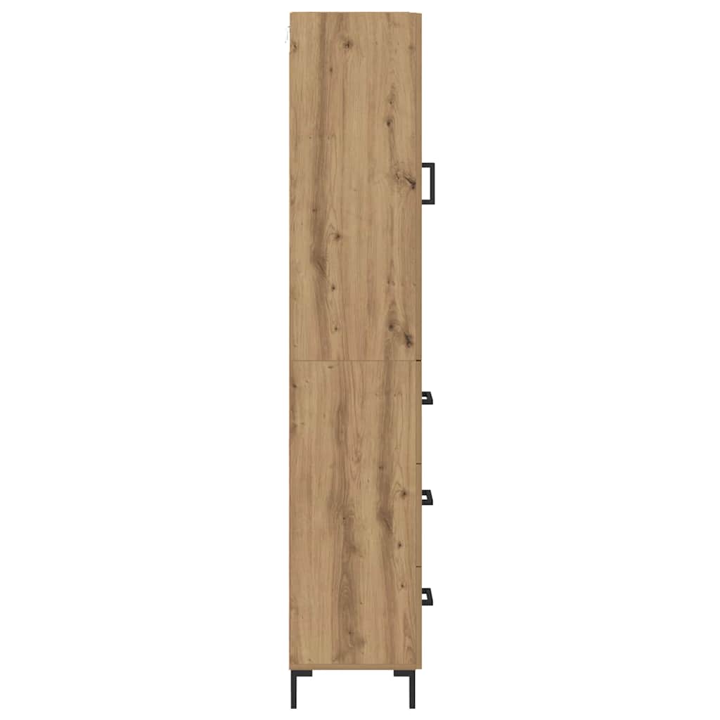 Bufet Stejar Artizanal 69,5 x 34 x 180 cm Lemn compozit — imaginea 10
