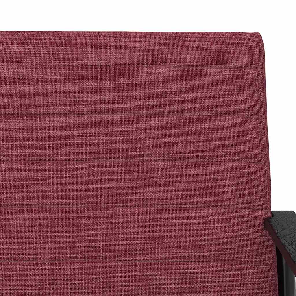 fotoliu Rosu Vin 59 x 75 x 78 cm tesatura — imaginea 8