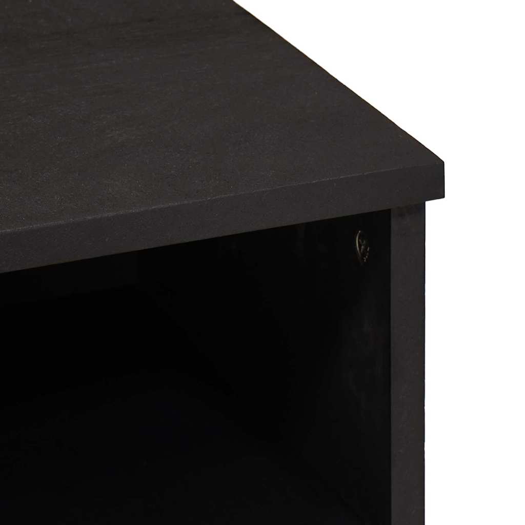Cabinet TV cu sertar Negru 100 x 33 x 46 cm Lemn de mango solid — imaginea 7