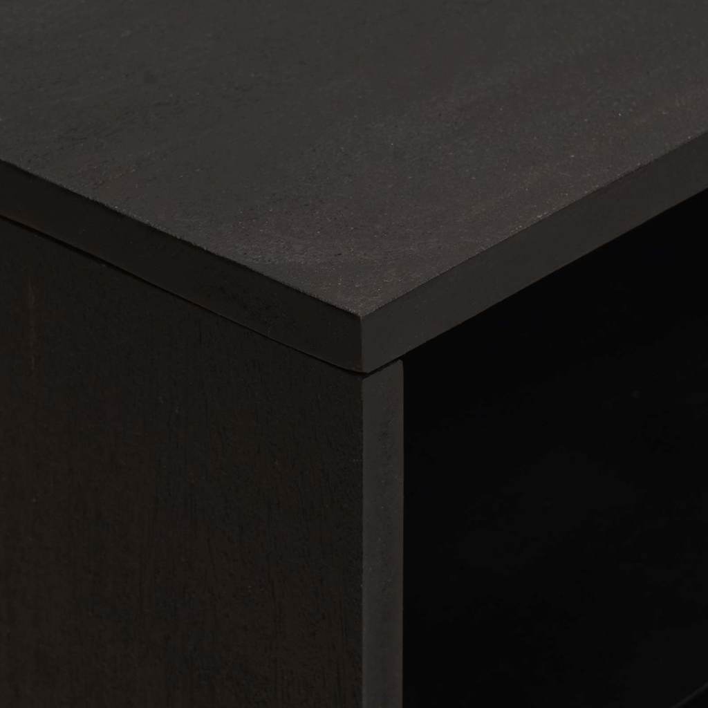 Noptiera Negru 50 x 33 x 62 cm Lemn de mango solid — imaginea 7