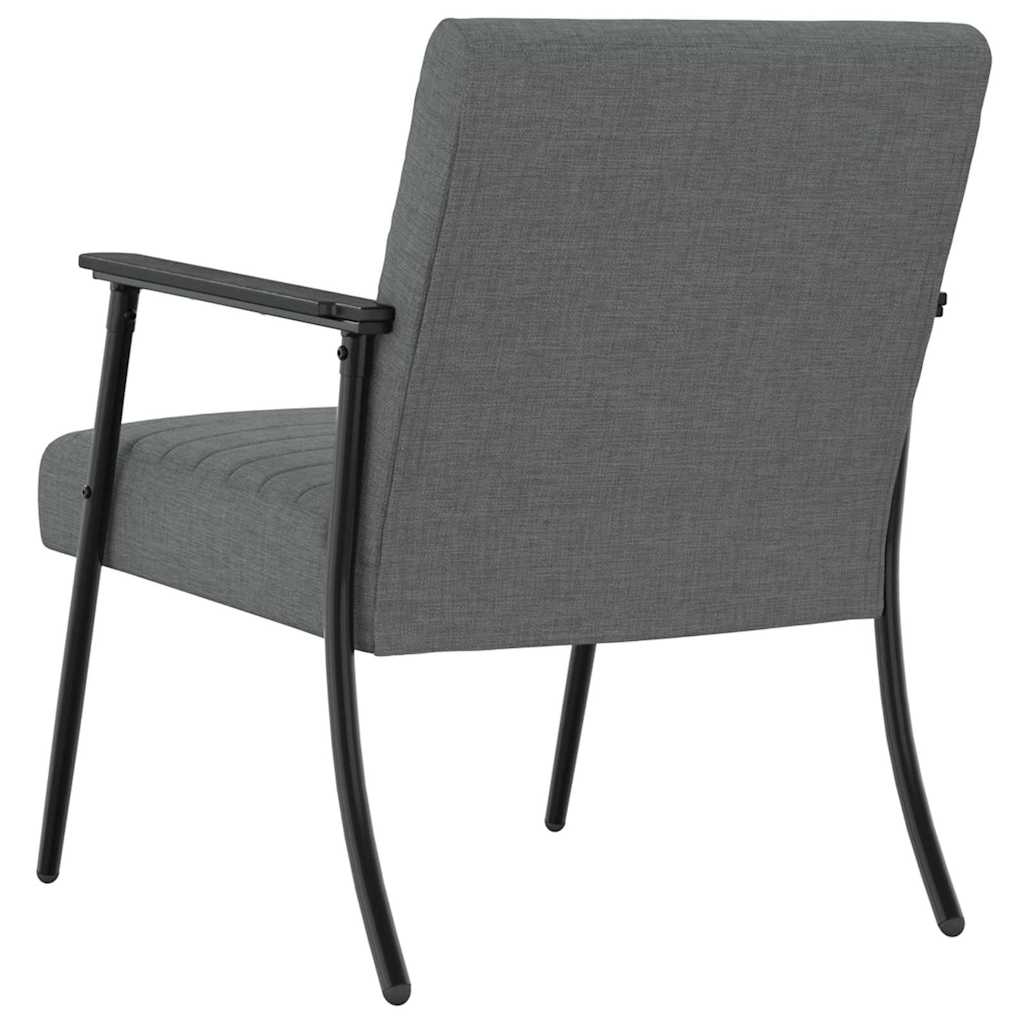 fotoliu Gri inchis 59 x 75 x 78 cm tesatura — imaginea 7