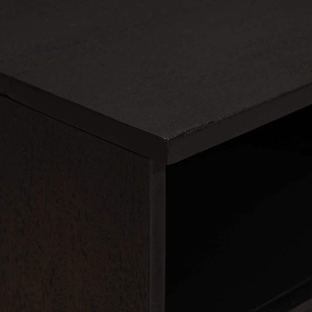 Noptiera 2 pcs Negru 40 x 33 x 46 cm Lemn de mango solid — imaginea 8