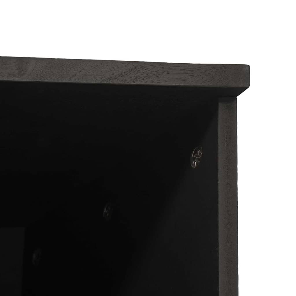 Bufet cu sertar Negru 38 x 33 x 160 cm Lemn de mango solid — imaginea 7