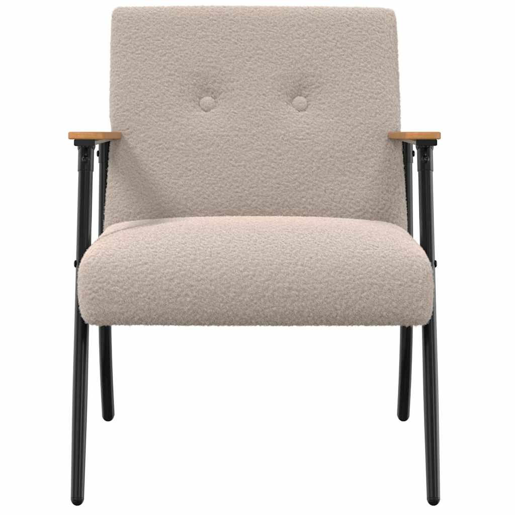 fotoliu Gri deschis 59 x 75 x 78 cm — imaginea 5