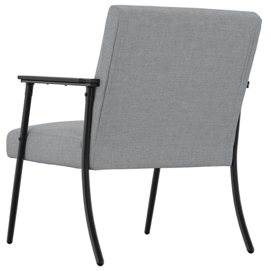 fotoliu Gri deschis 59 x 75 x 78 cm tesatura — imaginea 7