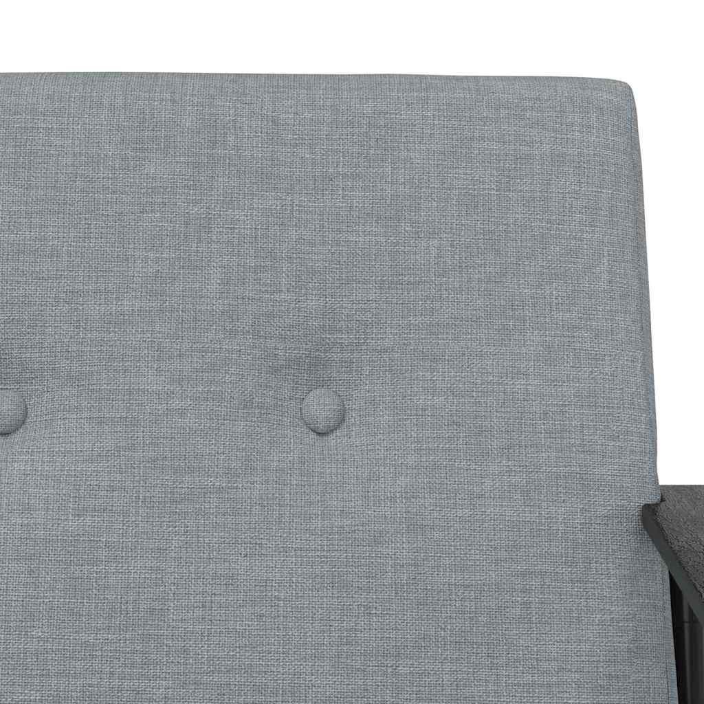 fotoliu Gri deschis 59 x 75 x 78 cm tesatura — imaginea 8