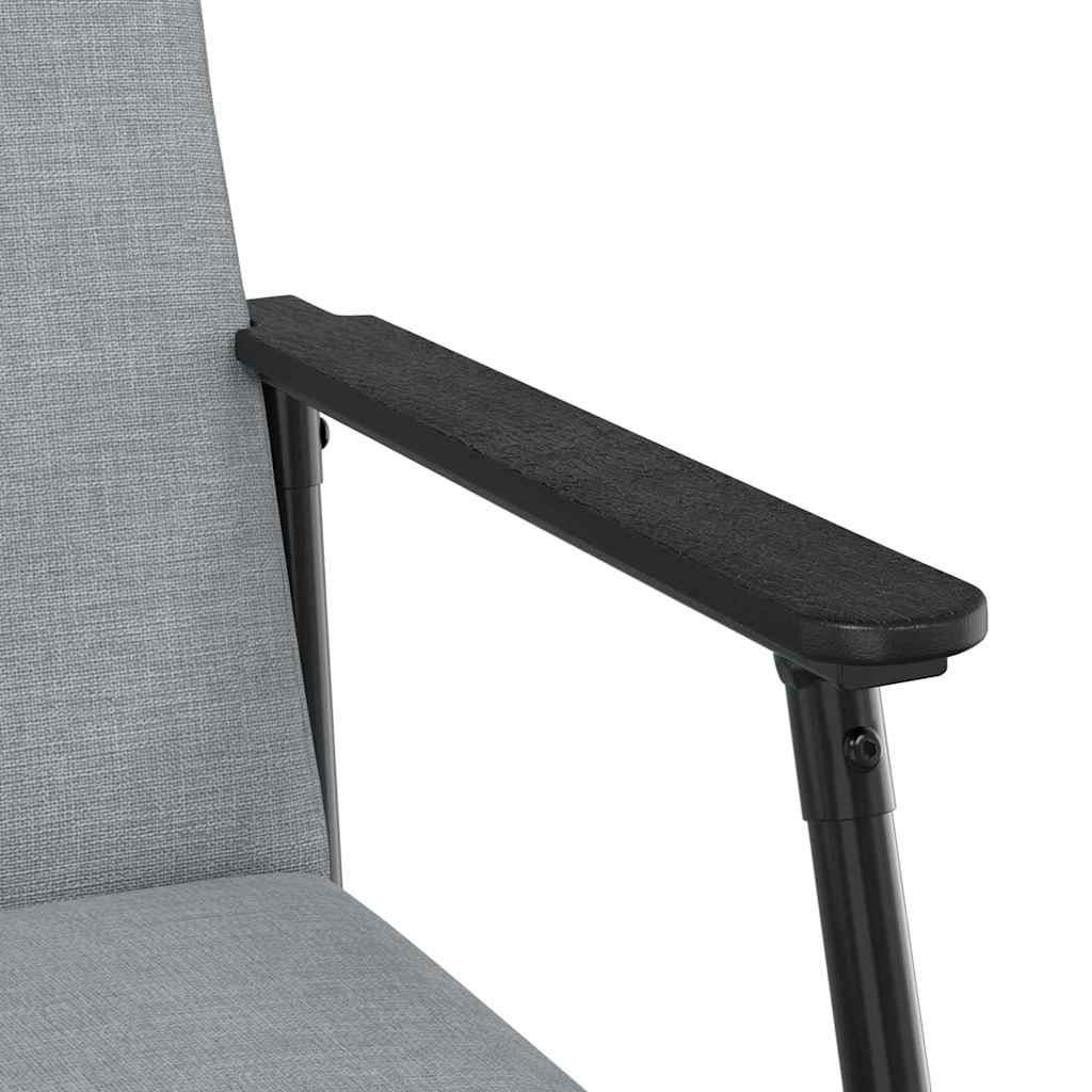 fotoliu Gri deschis 59 x 75 x 78 cm tesatura — imaginea 9