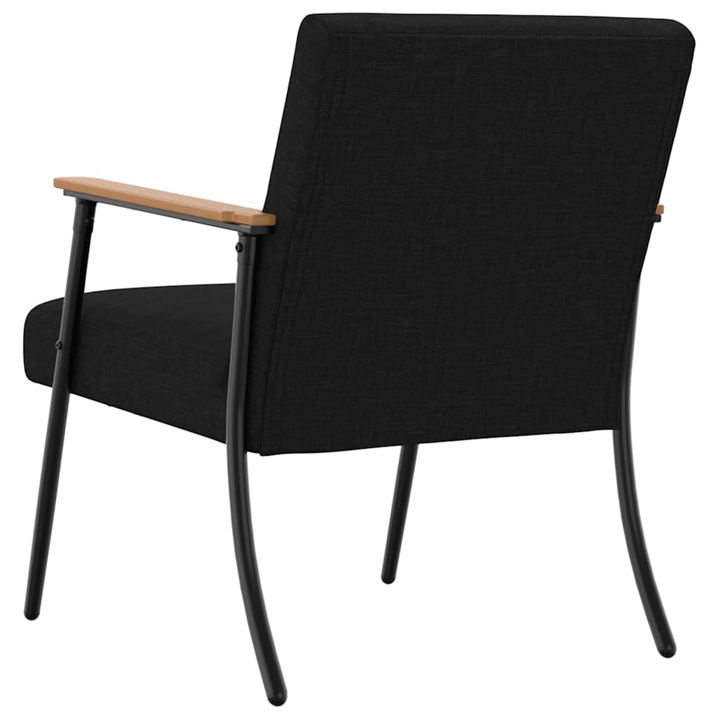 fotoliu Negru 59 x 75 x 78 cm tesatura — imaginea 7