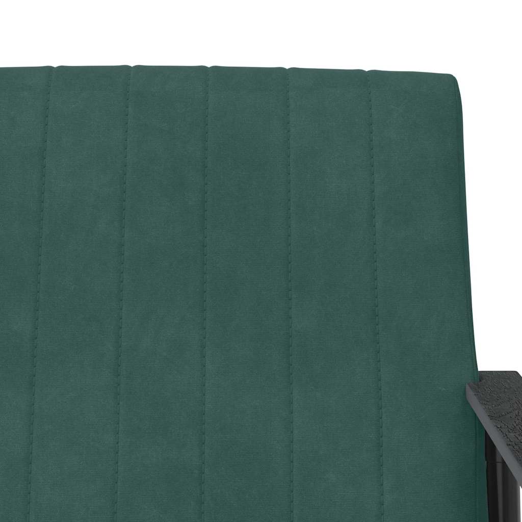 fotoliu Verde inchis 59 x 75 x 78 cm Catifea — imaginea 8