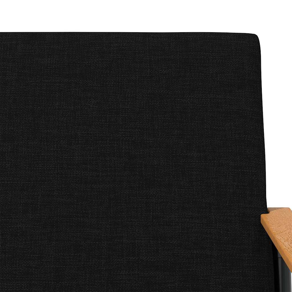 fotoliu Negru 59 x 75 x 78 cm tesatura — imaginea 8