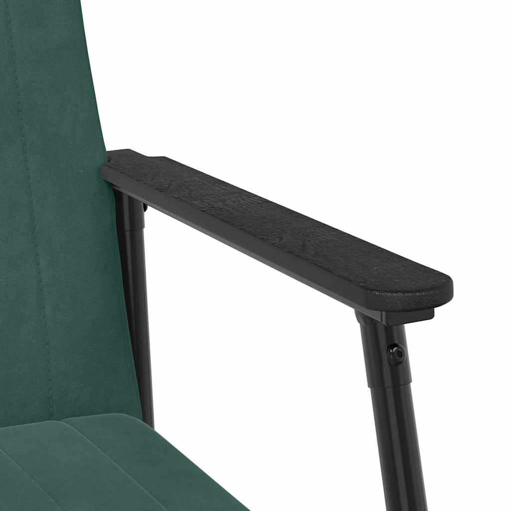 fotoliu Verde inchis 59 x 75 x 78 cm Catifea — imaginea 9